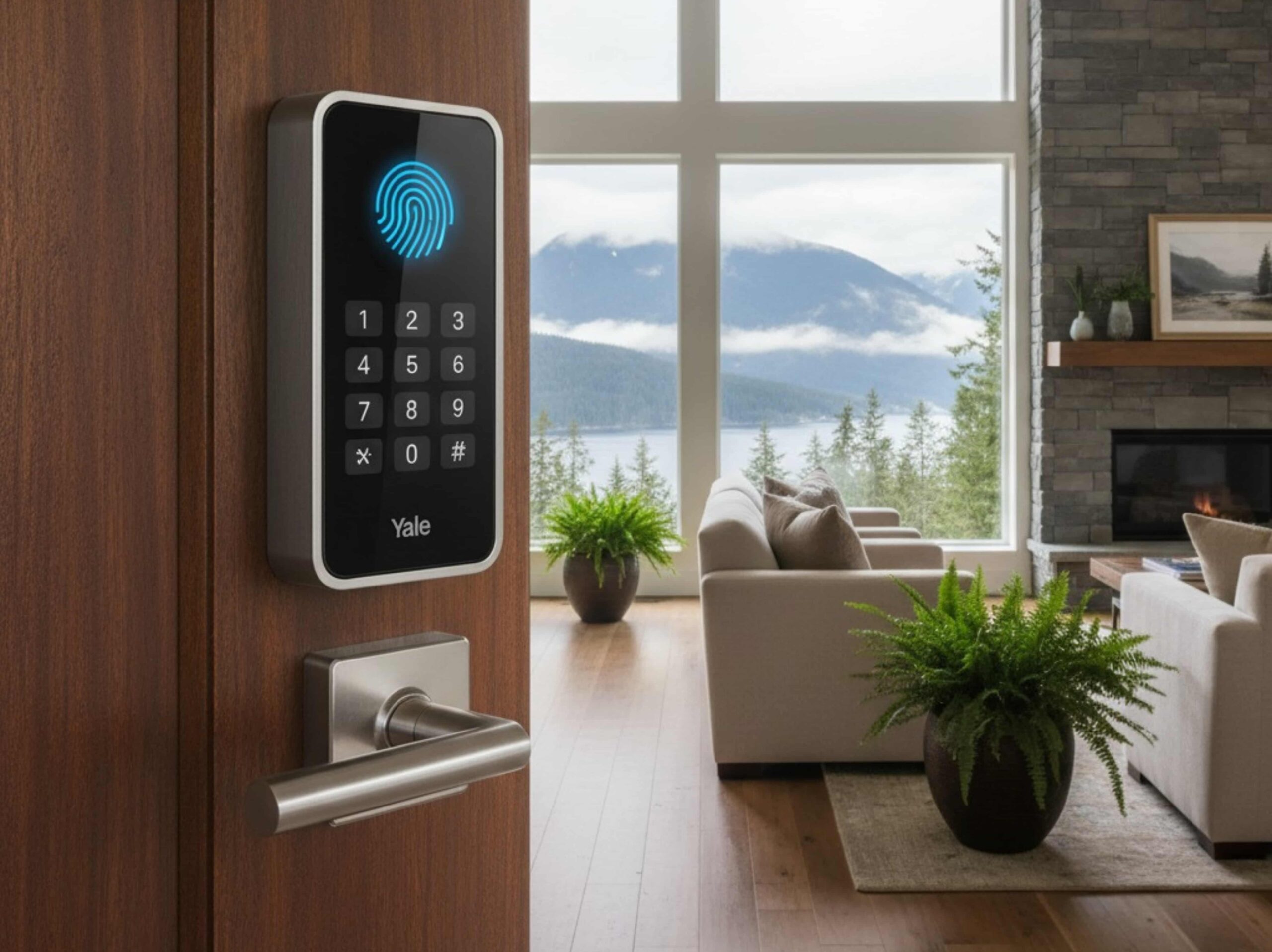 Smart lock representing secure screening